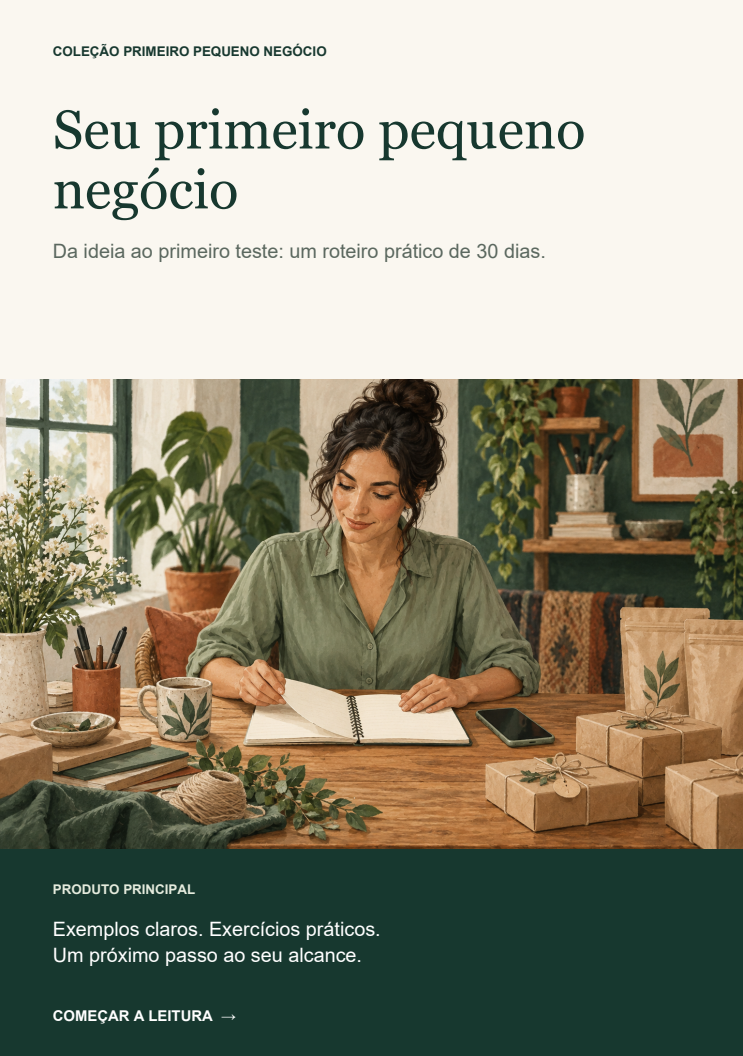 Seu Primeiro Pequeno Negócio